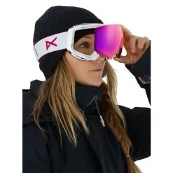 Anon WM1 Pearl White Sonarpink + Spare Lens -Ski Helm 18561101108 4