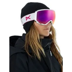 Anon WM1 Pearl White Sonarpink + Spare Lens -Ski Helm 18561101108 5