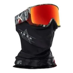 Anon M3 Sonar Red/red Planet -Ski Helm an191741rp anon m3 mfi redplanet sonar red lens 1